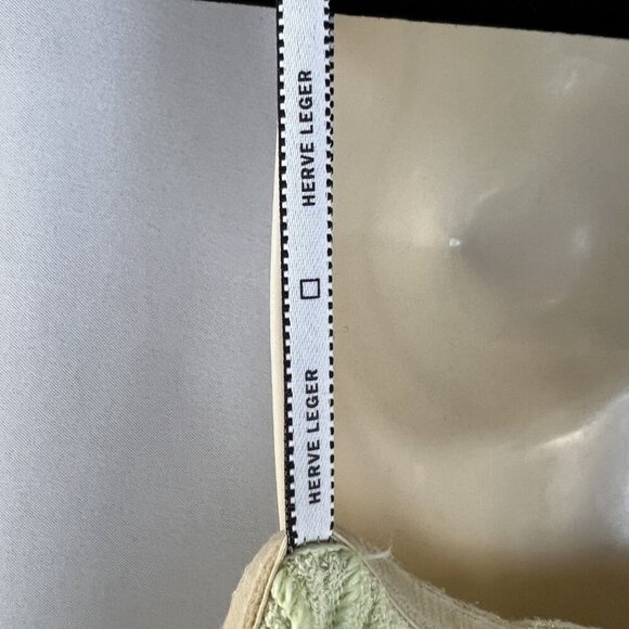 Herve Leger Mint Green Strapless Boucle Mini Dress $1,190 - Picture 13 of 15